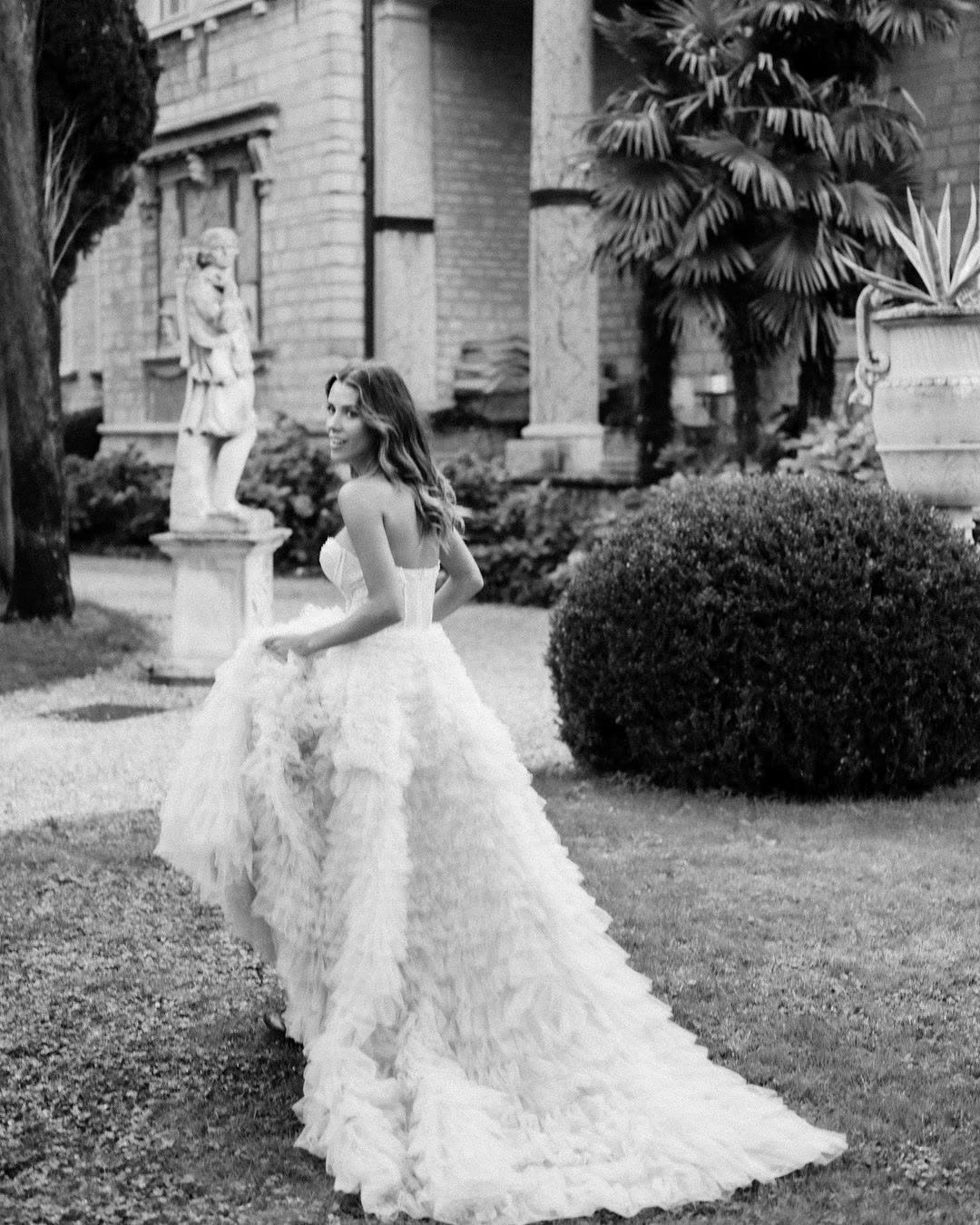 Real wedding — editorial bridal portrait