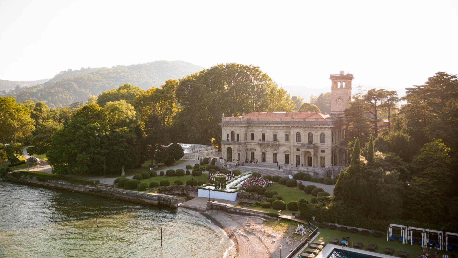 Katya and Joey's wedding at Villa Erba, Lake Como, filmed by Chromata Films