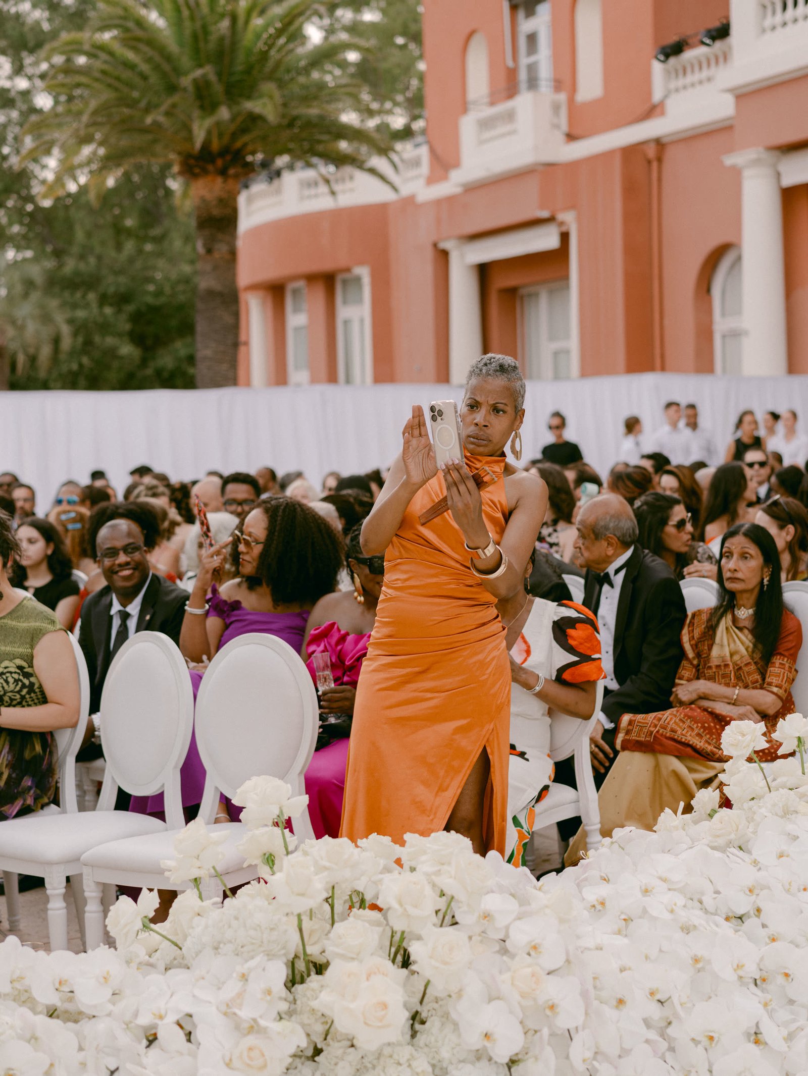 The bride's entrance