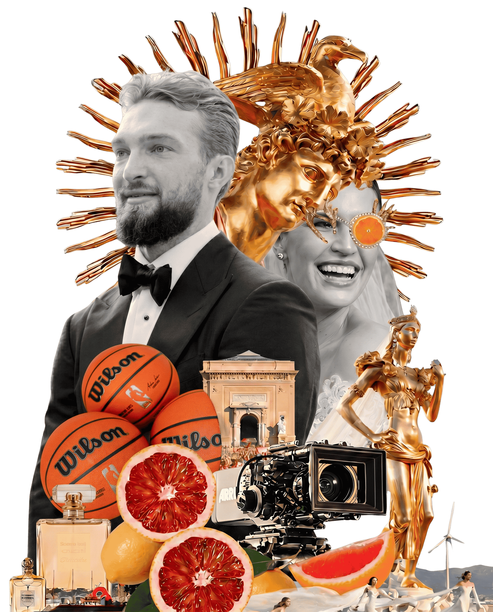 Domantas Sabonis and Shashana — wedding portrait